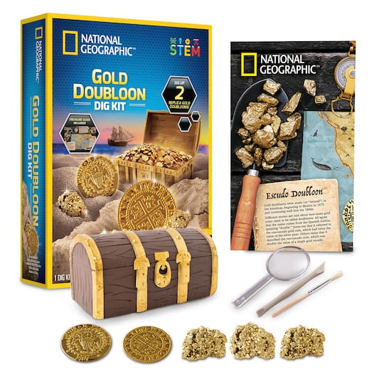 National Geographic &#x2122; S.T.E.M. Gold Doubloon Dig Kit